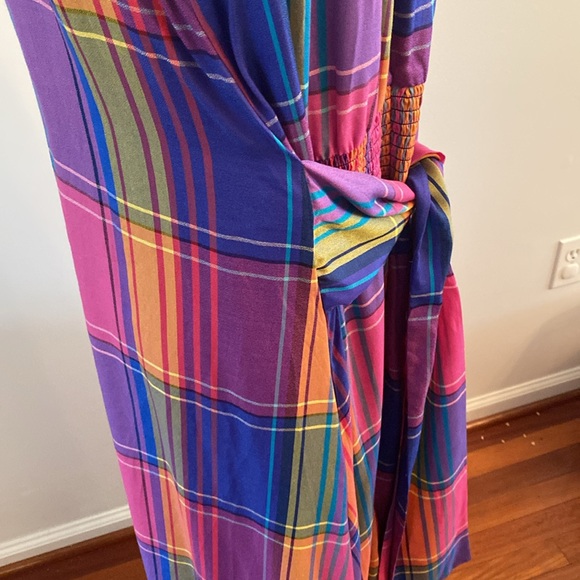 Ann Taylor size 12 colorful maxi dress lined - Picture 7 of 10